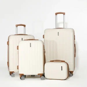 UUH กระเป๋าเดินทางแนวตั้ง 28 นิ้ว สำหรับครอบครัว ชุด 4 ชิ้น – ซื้อ 1 แถม 3 (รวมขนาด 24/20/13 นิ้ว)
